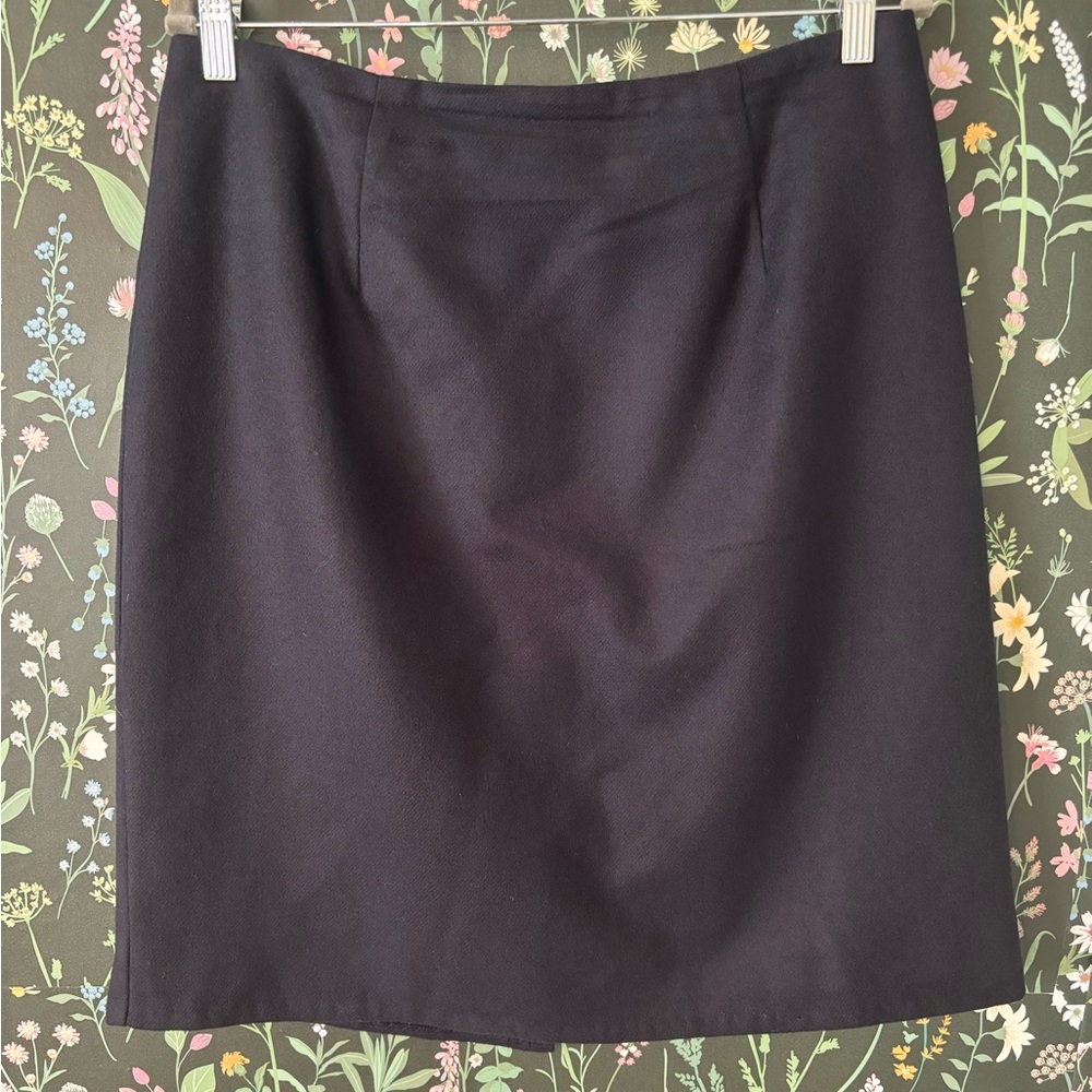 Requirements Dark Blue 100% wool pencil skirt